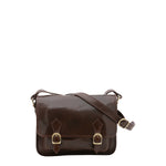 Borsa a tracolla da donna 100% vera pelle 5529-Tmoro I Fratelli
