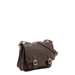 Borsa a tracolla da donna 100% vera pelle 5529-Tmoro I Fratelli