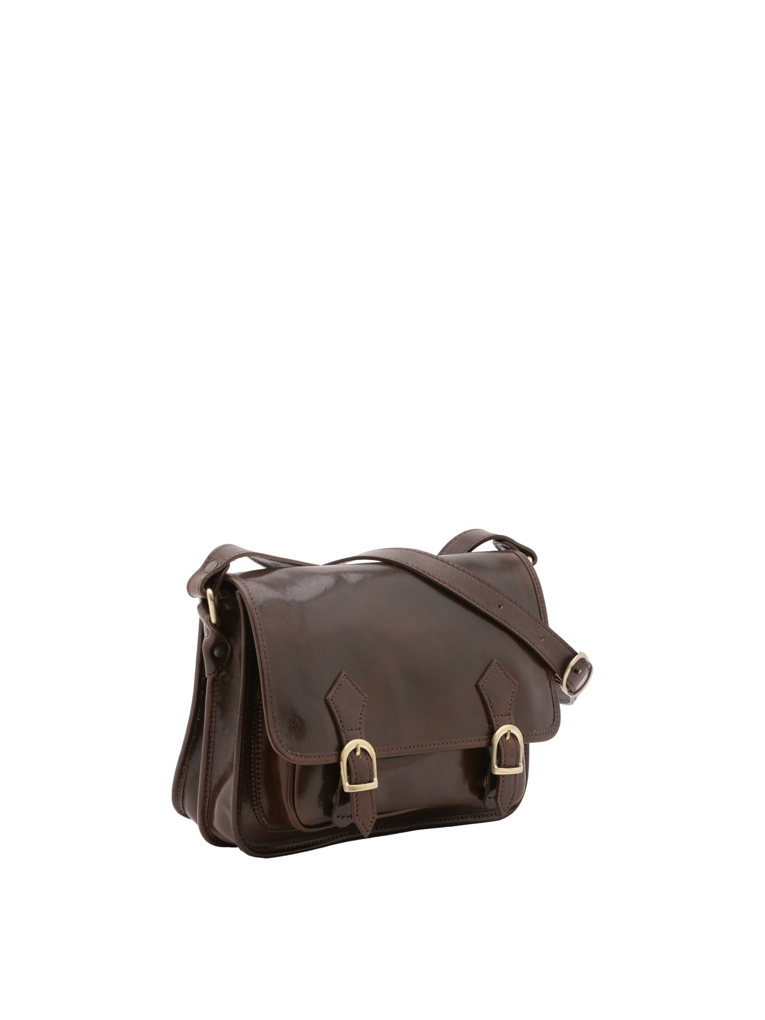 Borsa a tracolla da donna 100% vera pelle 5529-Tmoro I Fratelli