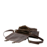 Borsa a tracolla da donna 100% vera pelle 5529-Tmoro I Fratelli