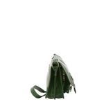 Borsa a tracolla da donna 100% vera pelle 5529-Verde I Fratelli