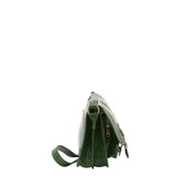 Borsa a tracolla da donna 100% vera pelle 5529-Verde I Fratelli