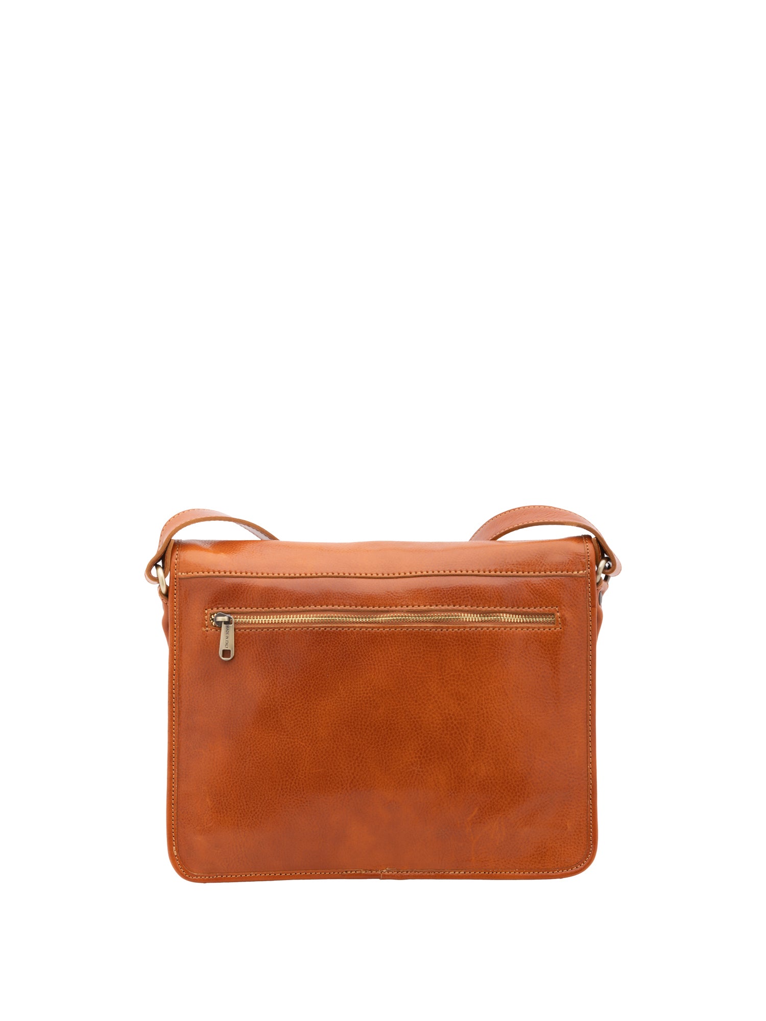 Borsa a tracolla da donna 100% pelle 5530-Cognac I Fratelli