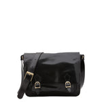 Borsa a tracolla da donna 100% pelle 5530-Nero I Fratelli