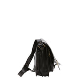 Borsa a tracolla da donna 100% pelle 5530-Nero I Fratelli