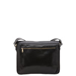 Borsa a tracolla da donna 100% pelle 5530-Nero I Fratelli