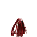 Borsa a tracolla da donna 100% pelle 5530-Rosso I Fratelli