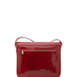 Borsa a tracolla da donna 100% pelle 5530-Rosso I Fratelli