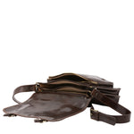 Borsa a tracolla da donna 100% pelle 5530-Tmoro I Fratelli