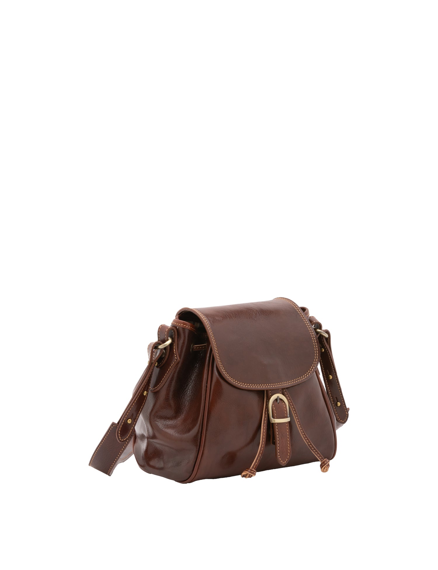 Borsa a secchiello da donna Vera pelle 5531-Marrone I Fratelli