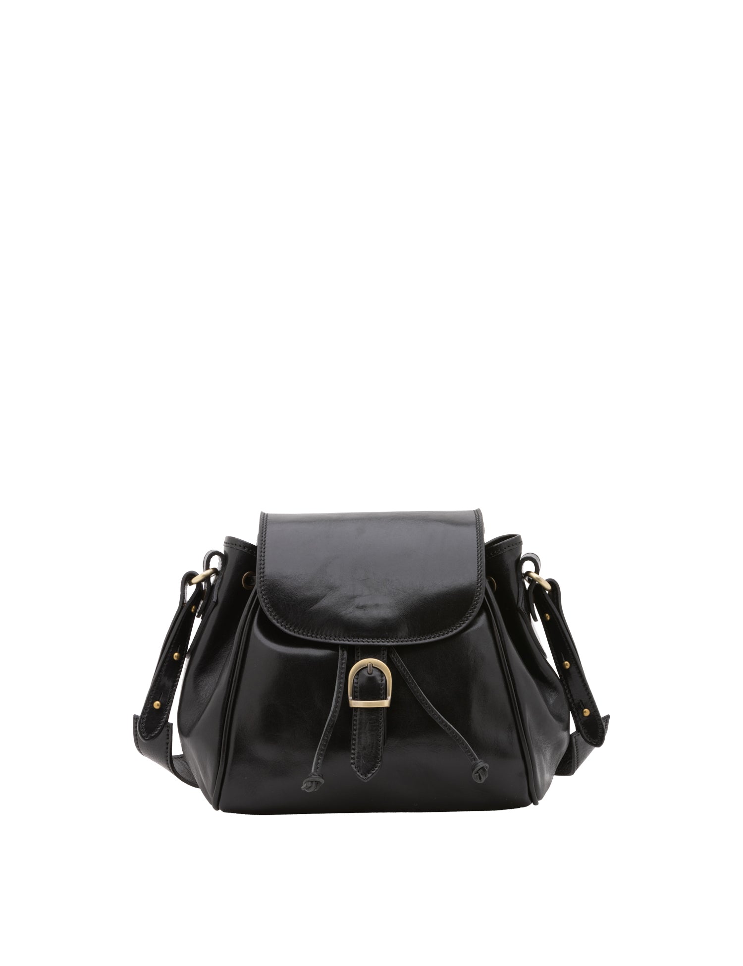 Borsa a secchiello da donna Vera pelle 5531-Nero I Fratelli