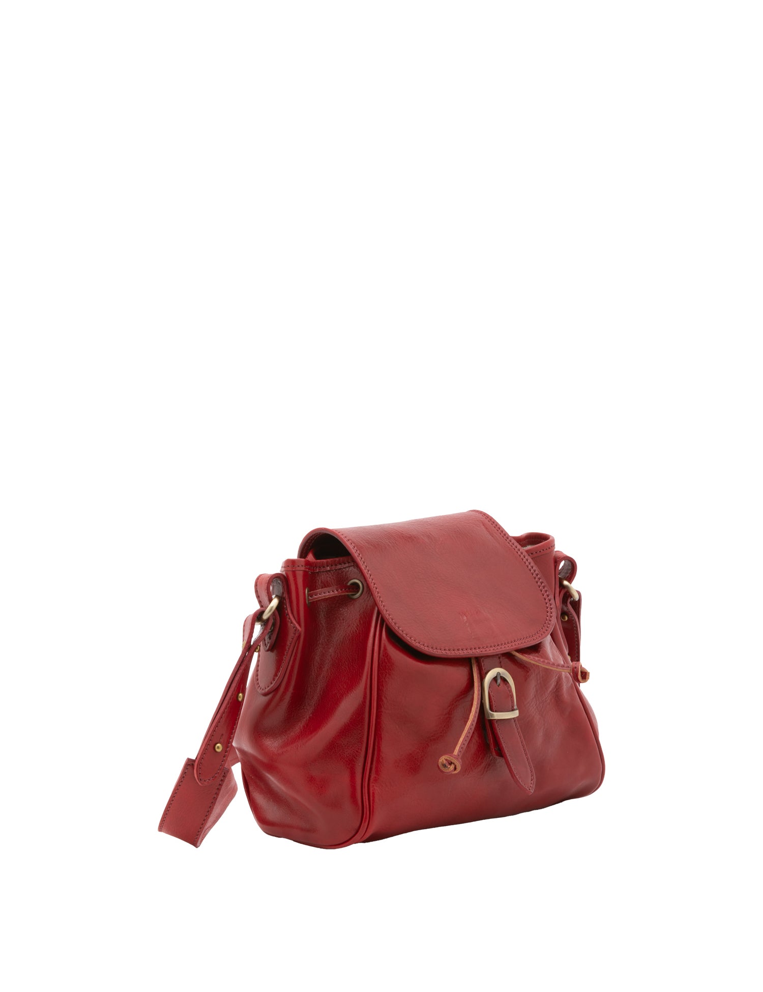 Borsa a secchiello da donna Vera pelle 5531-Rosso I Fratelli