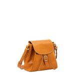 Borsa a secchiello da donna Vera pelle 5531-Senape I Fratelli