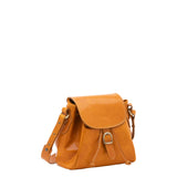 Borsa a secchiello da donna Vera pelle 5531-Senape I Fratelli