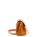 Borsa a secchiello da donna Vera pelle 5531-Senape I Fratelli