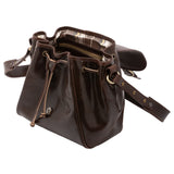 Borsa a secchiello da donna Vera pelle 5531-Tmoro I Fratelli