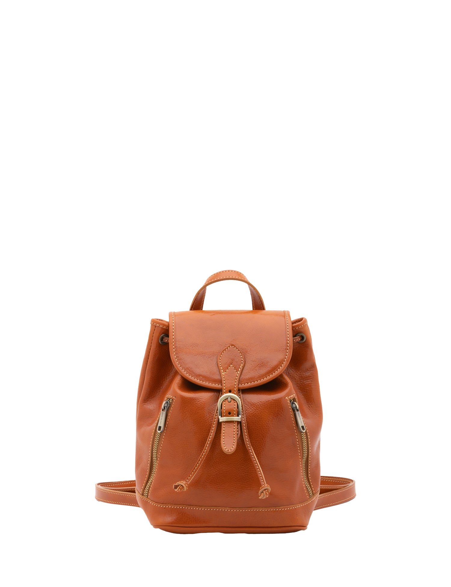 Borsa a spalla da donna Vera pelle 5532-Cognac I Fratelli
