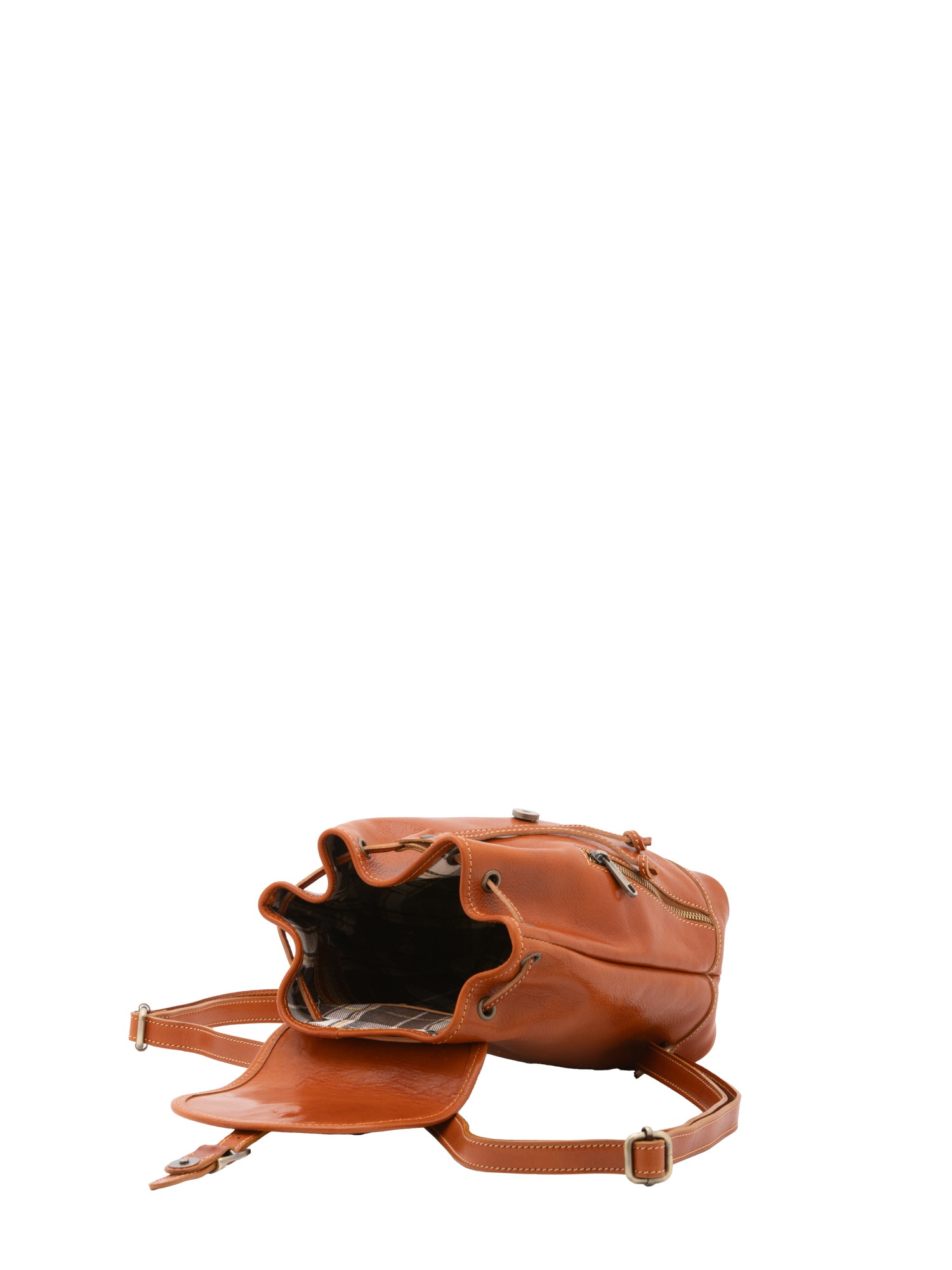 Borsa a spalla da donna Vera pelle 5532-Cognac I Fratelli