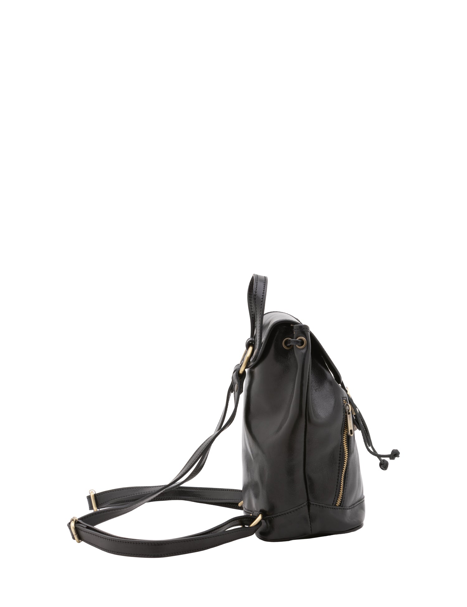 Borsa a spalla da donna Vera pelle 5532-Nero I Fratelli