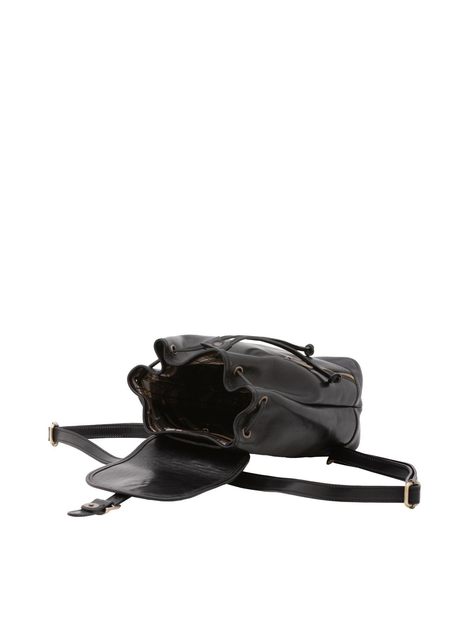 Borsa a spalla da donna Vera pelle 5532-Nero I Fratelli