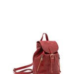 Borsa a spalla da donna Vera pelle 5532-Rosso I Fratelli