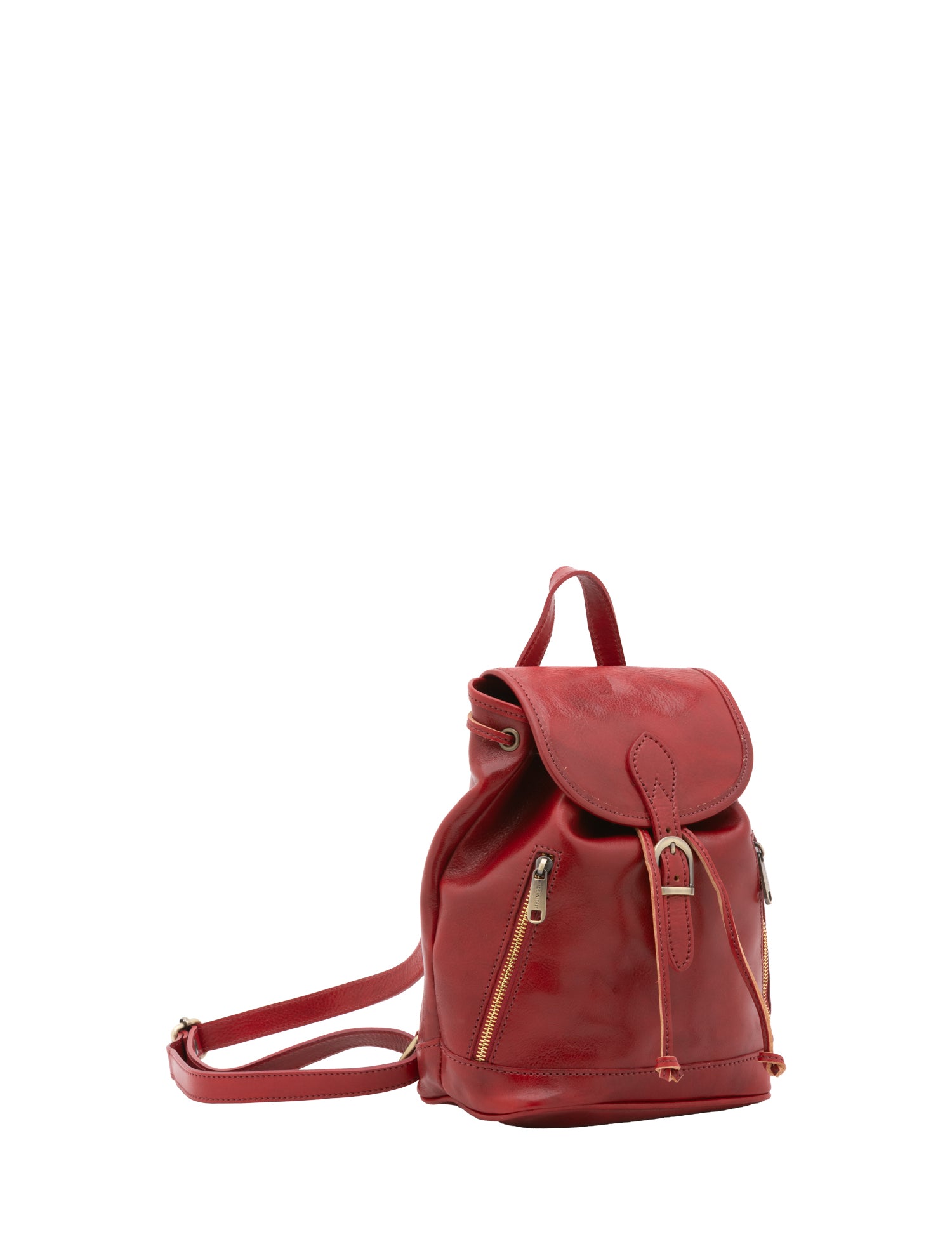 Borsa a spalla da donna Vera pelle 5532-Rosso I Fratelli