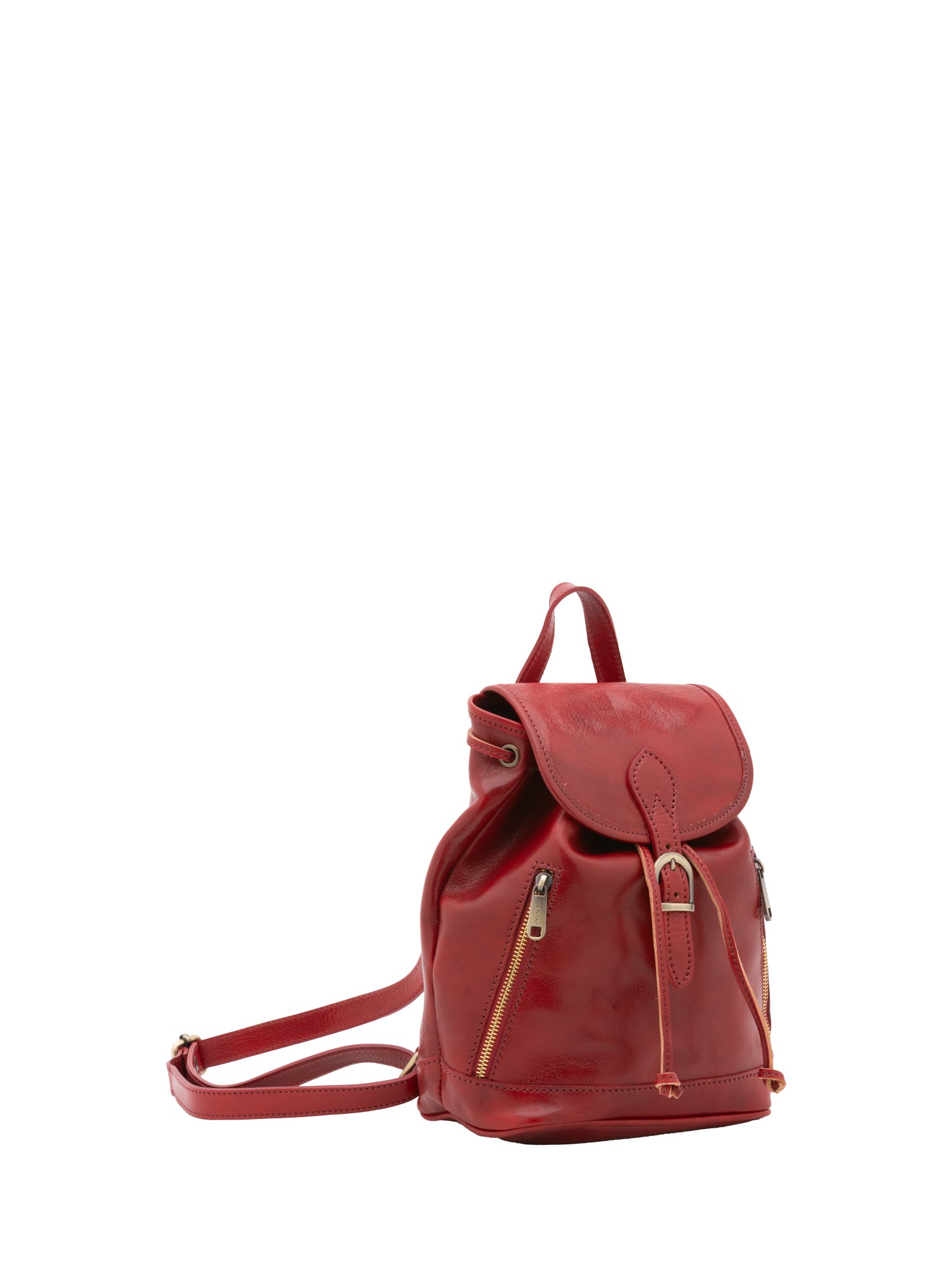 Borsa a spalla da donna Vera pelle 5532-Rosso I Fratelli