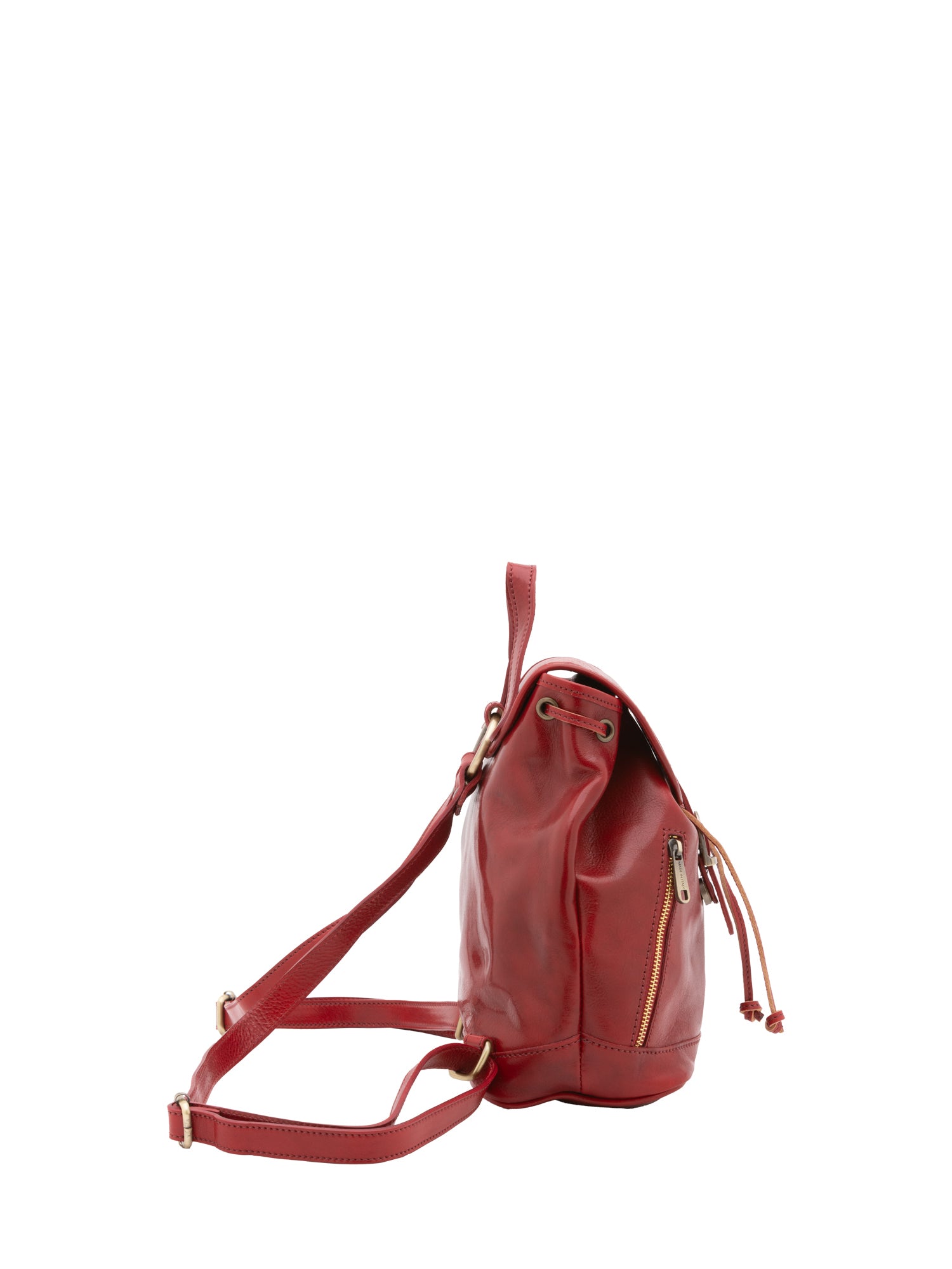 Borsa a spalla da donna Vera pelle 5532-Rosso I Fratelli