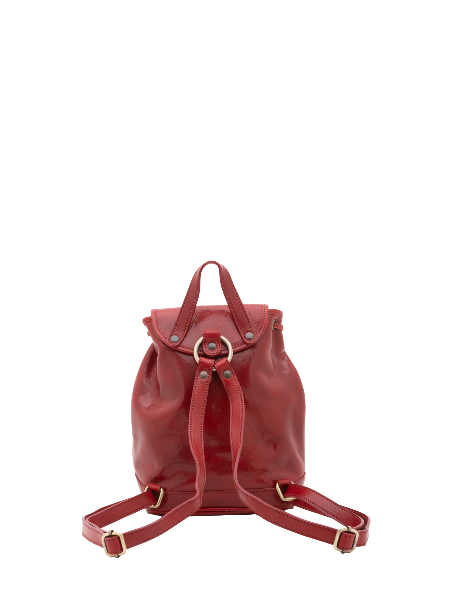 Borsa a spalla da donna Vera pelle 5532-Rosso I Fratelli