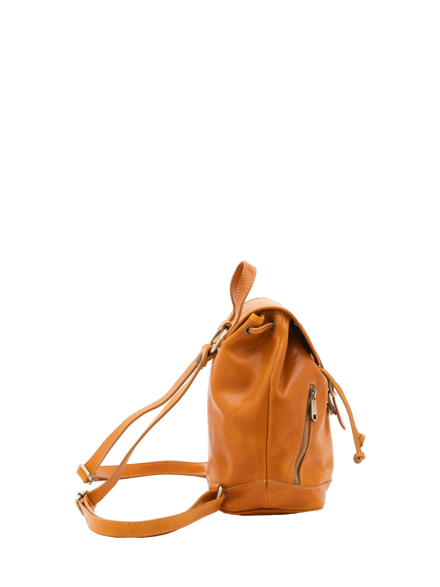 Borsa a spalla da donna Vera pelle 5532-Senape I Fratelli