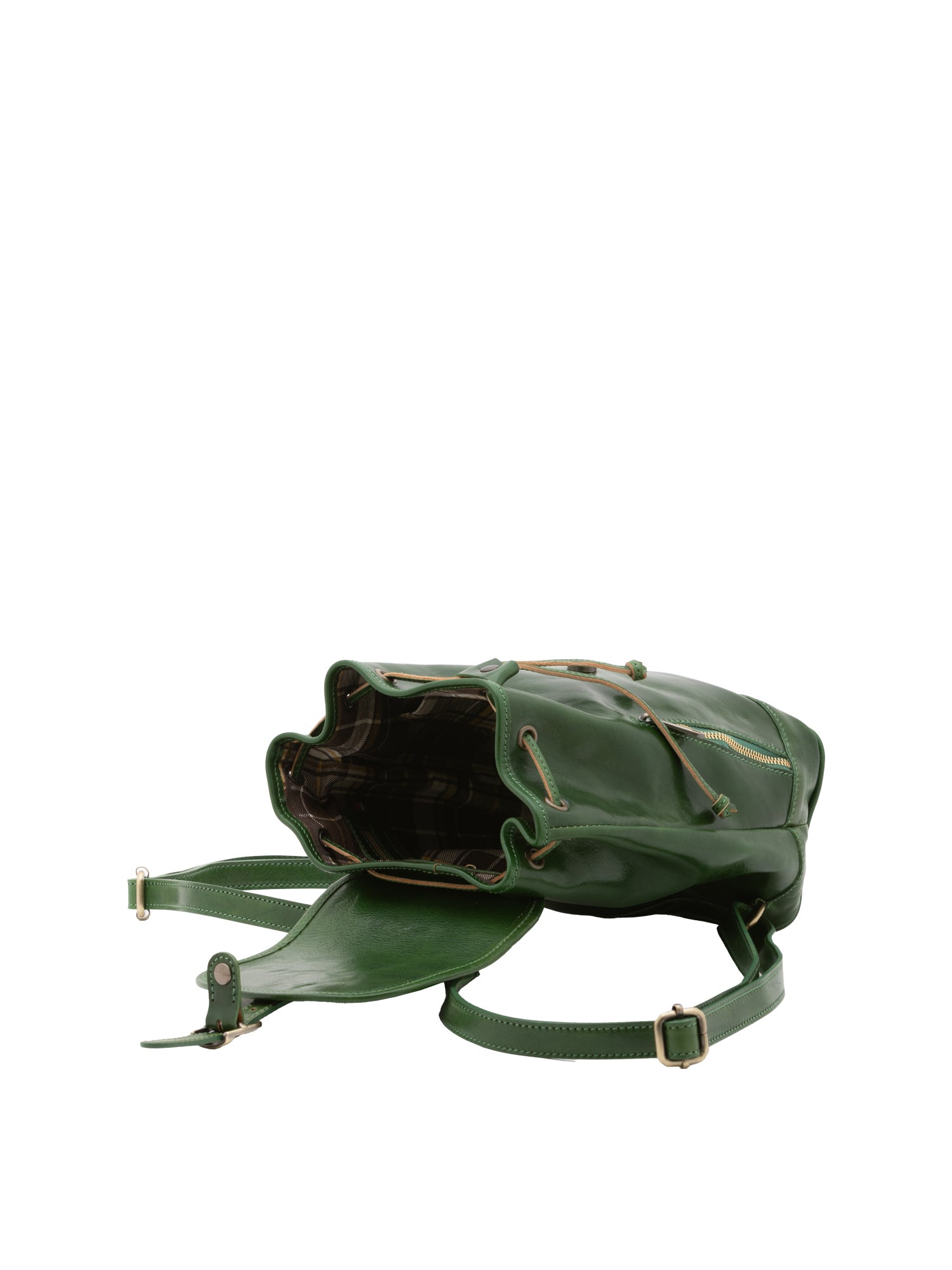 Borsa a spalla da donna Vera pelle 5532-Verde I Fratelli