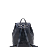Borsa a spalla da donna 100% pelle artigianale 5533-Blu I Fratelli
