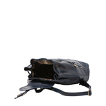 Borsa a spalla da donna 100% pelle artigianale 5533-Blu I Fratelli