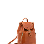 Borsa a spalla da donna 100% pelle artigianale 5533-Cognac I Fratelli