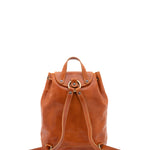 Borsa a spalla da donna 100% pelle artigianale 5533-Cognac I Fratelli