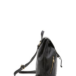 Borsa a spalla da donna 100% pelle artigianale 5533-Nero I Fratelli