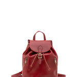 Borsa a spalla da donna 100% pelle artigianale 5533-Rosso I Fratelli
