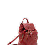 Borsa a spalla da donna 100% pelle artigianale 5533-Rosso I Fratelli