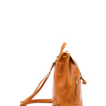 Borsa a spalla da donna 100% pelle artigianale 5533-Senape I Fratelli