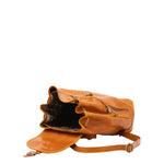 Borsa a spalla da donna 100% pelle artigianale 5533-Senape I Fratelli