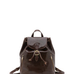 Borsa a spalla da donna 100% pelle artigianale 5533-Tmoro I Fratelli