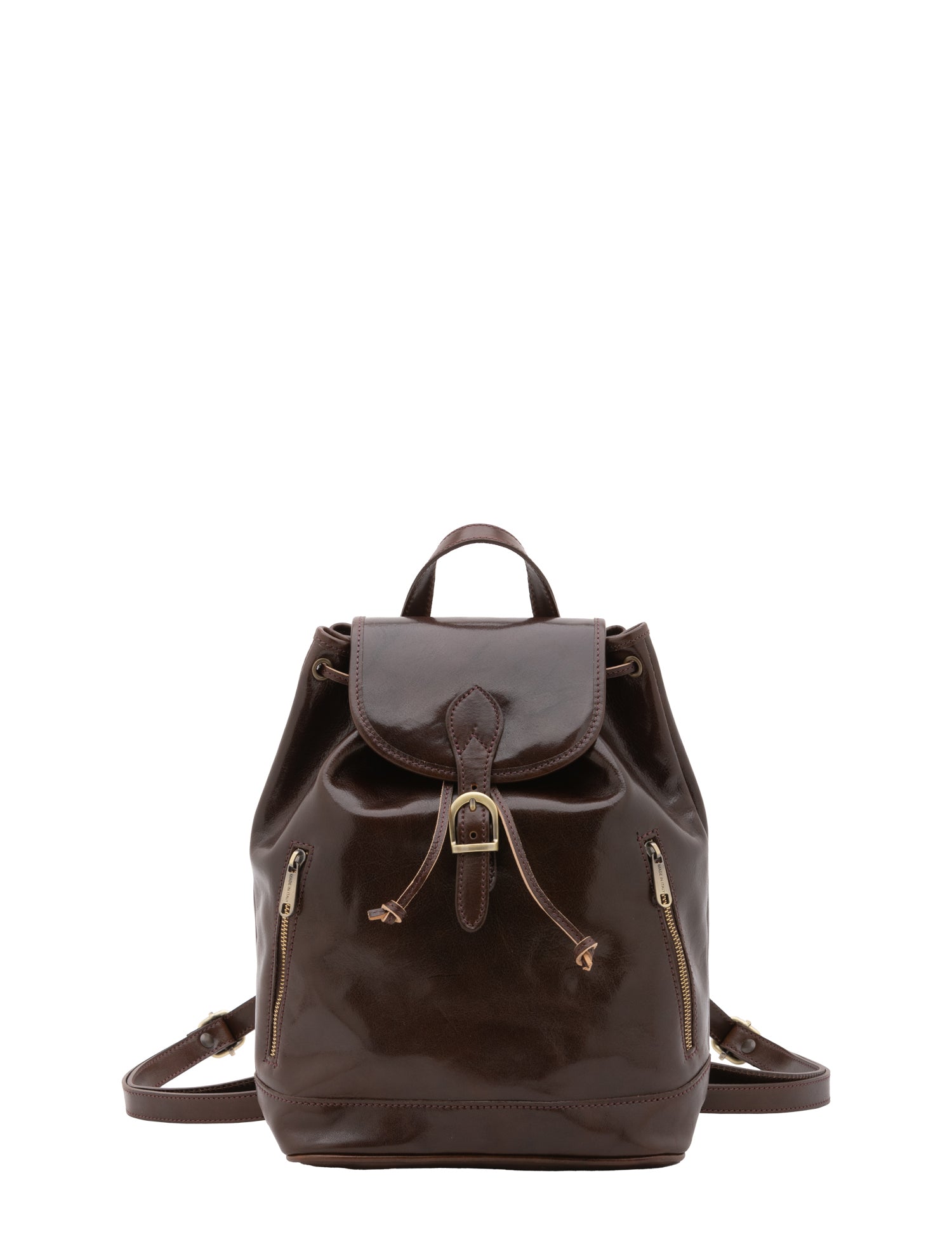 Borsa a spalla da donna 100% pelle artigianale 5533-Tmoro I Fratelli