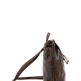 Borsa a spalla da donna 100% pelle artigianale 5533-Tmoro I Fratelli