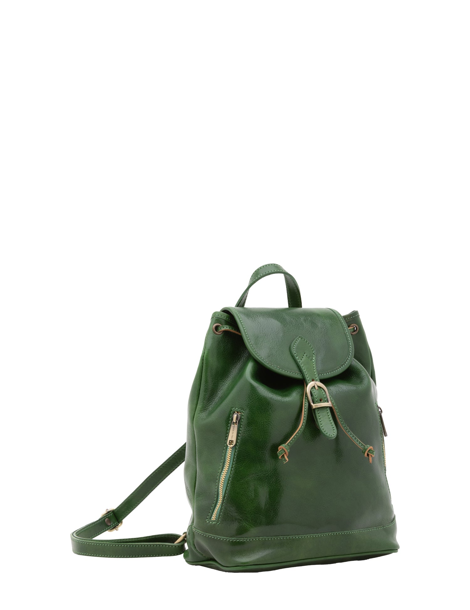 Borsa a spalla da donna 100% pelle artigianale 5533-Verde I Fratelli