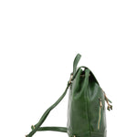 Borsa a spalla da donna 100% pelle artigianale 5533-Verde I Fratelli