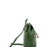 Borsa a spalla da donna 100% pelle artigianale 5533-Verde I Fratelli