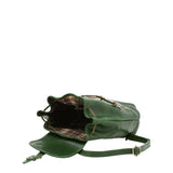 Borsa a spalla da donna 100% pelle artigianale 5533-Verde I Fratelli