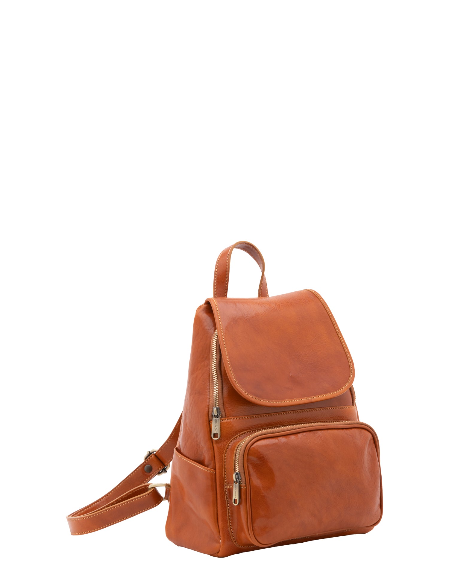Borsa a spalla da donna Vera pelle 5534-Cognac I Fratelli