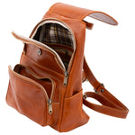 Borsa a spalla da donna Vera pelle 5534-Cognac I Fratelli