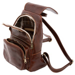 Borsa a spalla da donna Vera pelle 5534-Marrone I Fratelli